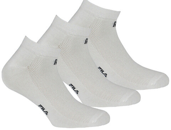 Теннисные носки Fila Calza Invisible Socks 3P - белый