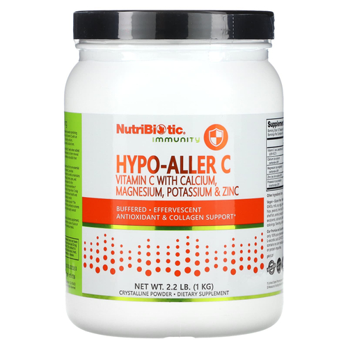 NutriBiotic, Immunity, Hypo-Aller C, витамин C с кальцием, магнием, калием и цинком, 1 кг (2,2 фунта)