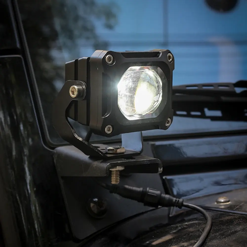 Фары светодиодные, белый/жёлтый свет (пара) 50 Вт