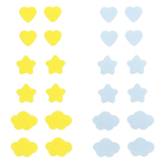 The Creme Shop, Dreamy Skin, гидроколлоидные ночные патчи от акне, звезда, сердце и облака, 24 шт.