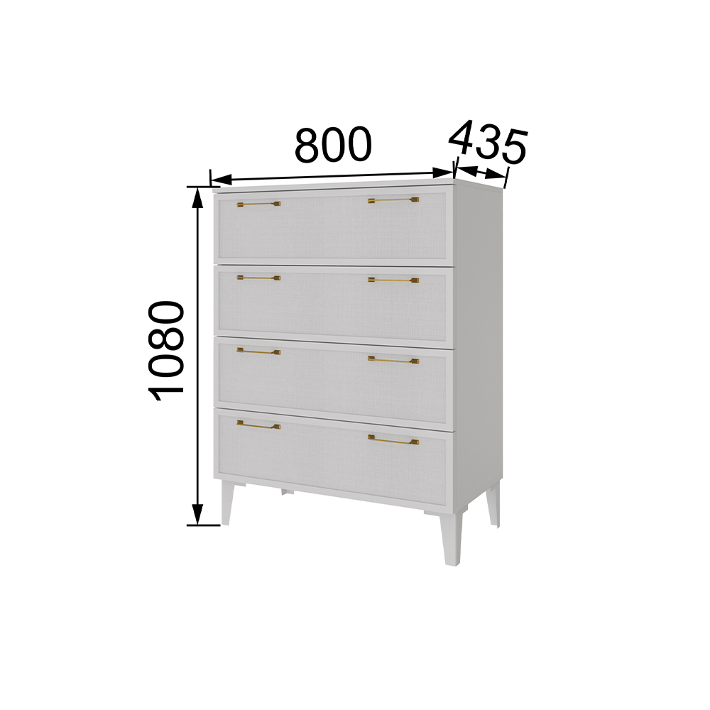 Комод Толедо ТК-20, Белый