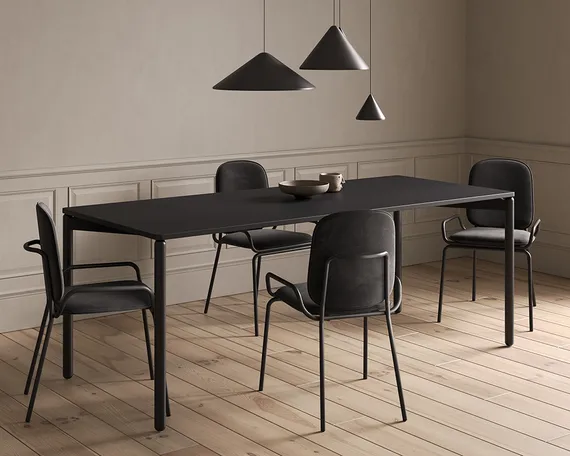 Стул Ror, Double Frame, черный велюр