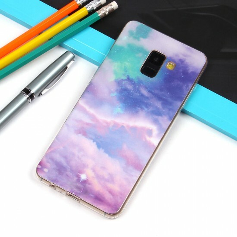 Матовый чехол для Samsung Galaxy A8+ (2018), 010732