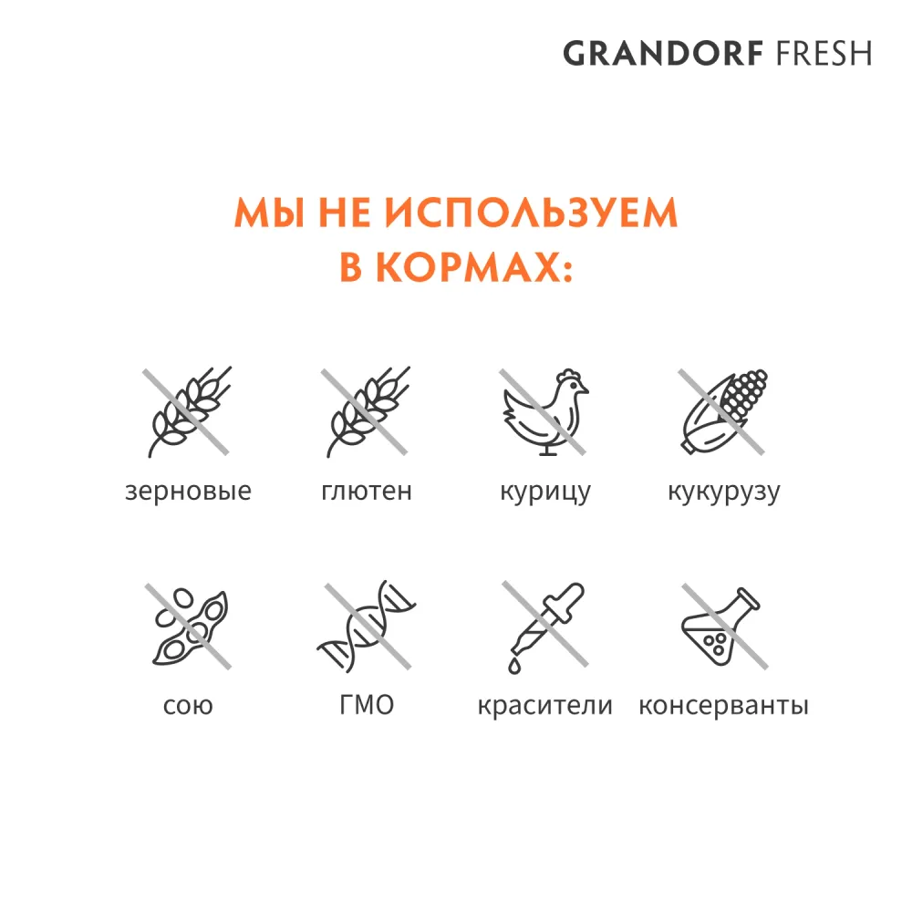 Сухой корм GRANDORF Fresh Dog PUPPY Lamb&Sweet Potato для щенков из свежего мяса ягненка с бататом