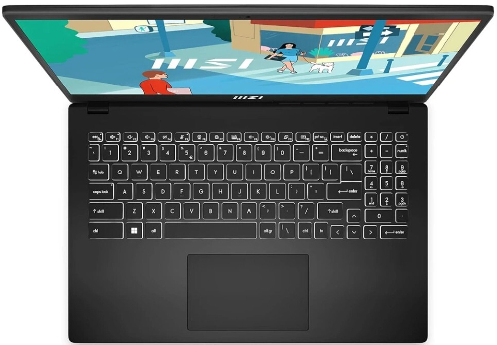Ноутбук  MSI Modern 15H 15.6 ", Core i5, 16 Гб RAM, 512 Гб SSD, UHD Graphics, Черный