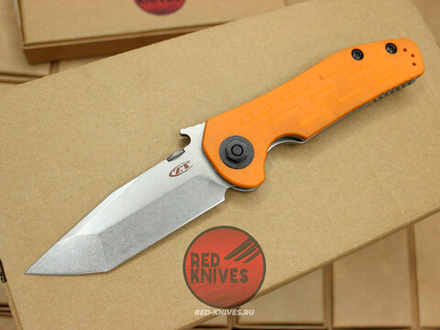 Нож Zero Tolerance 0620 Emerson Tanto Orange - клинок стоунвош