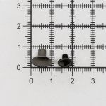 Винт кобурный металл ⌀9.0 мм, h=6.0 мм, темное серебро, 50 шт
