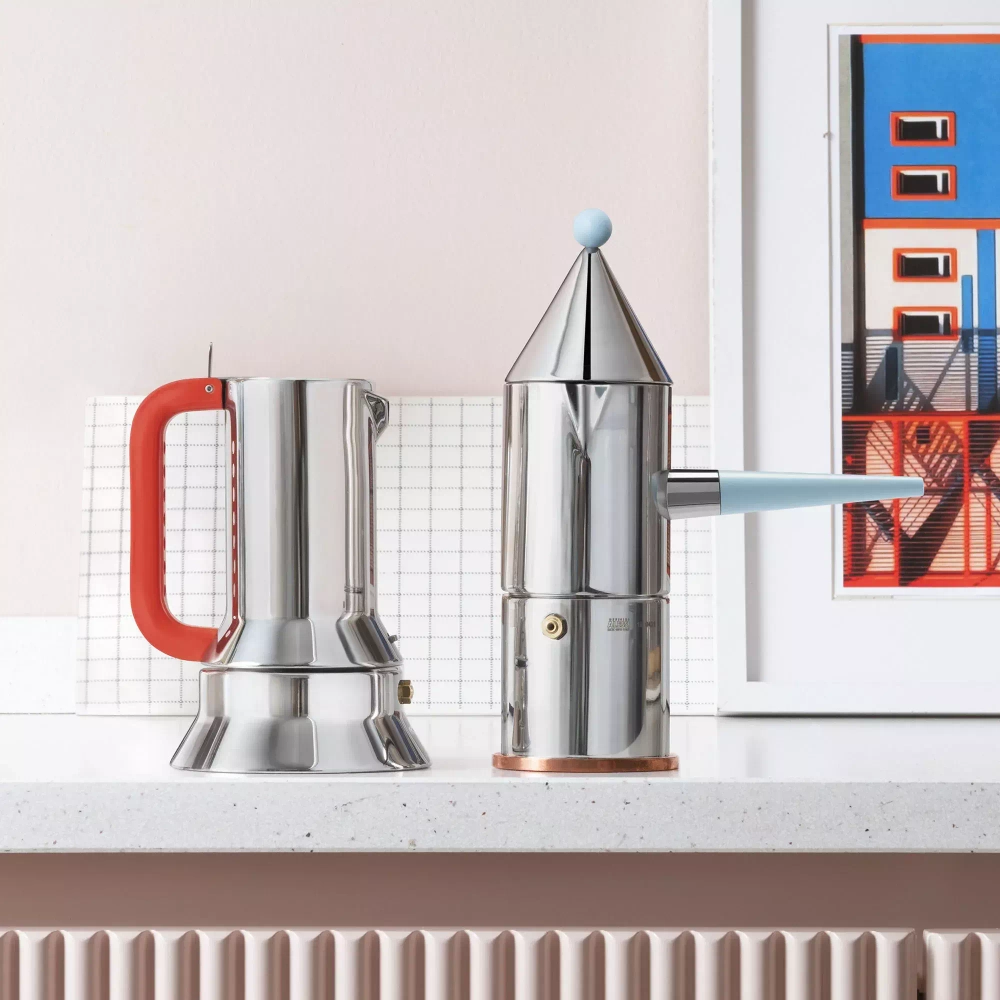 Alessi - Турка кофеварка Эспрессо-машина Manico Forato 150мл / артикул   9090/3 100  / GTIN 8003299455867