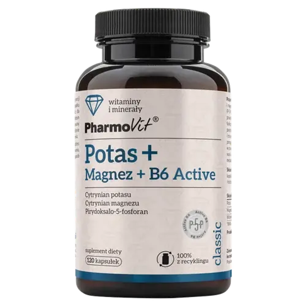 Pharmovit Калий + Магний + B6 - 120 капсул