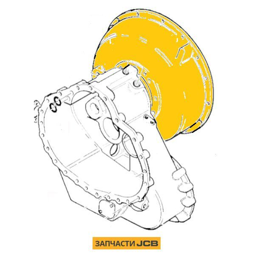 Кожух корпуса КПП JCB 445/36202