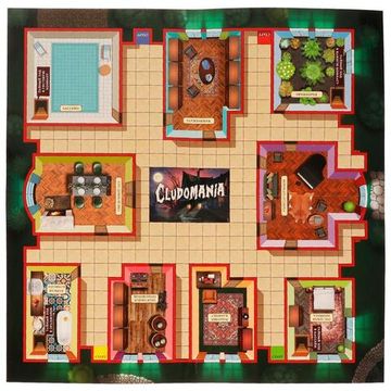 Настольная игра-ходилка квадрат. Cludomania. 250*250*55 мм. Умные игры