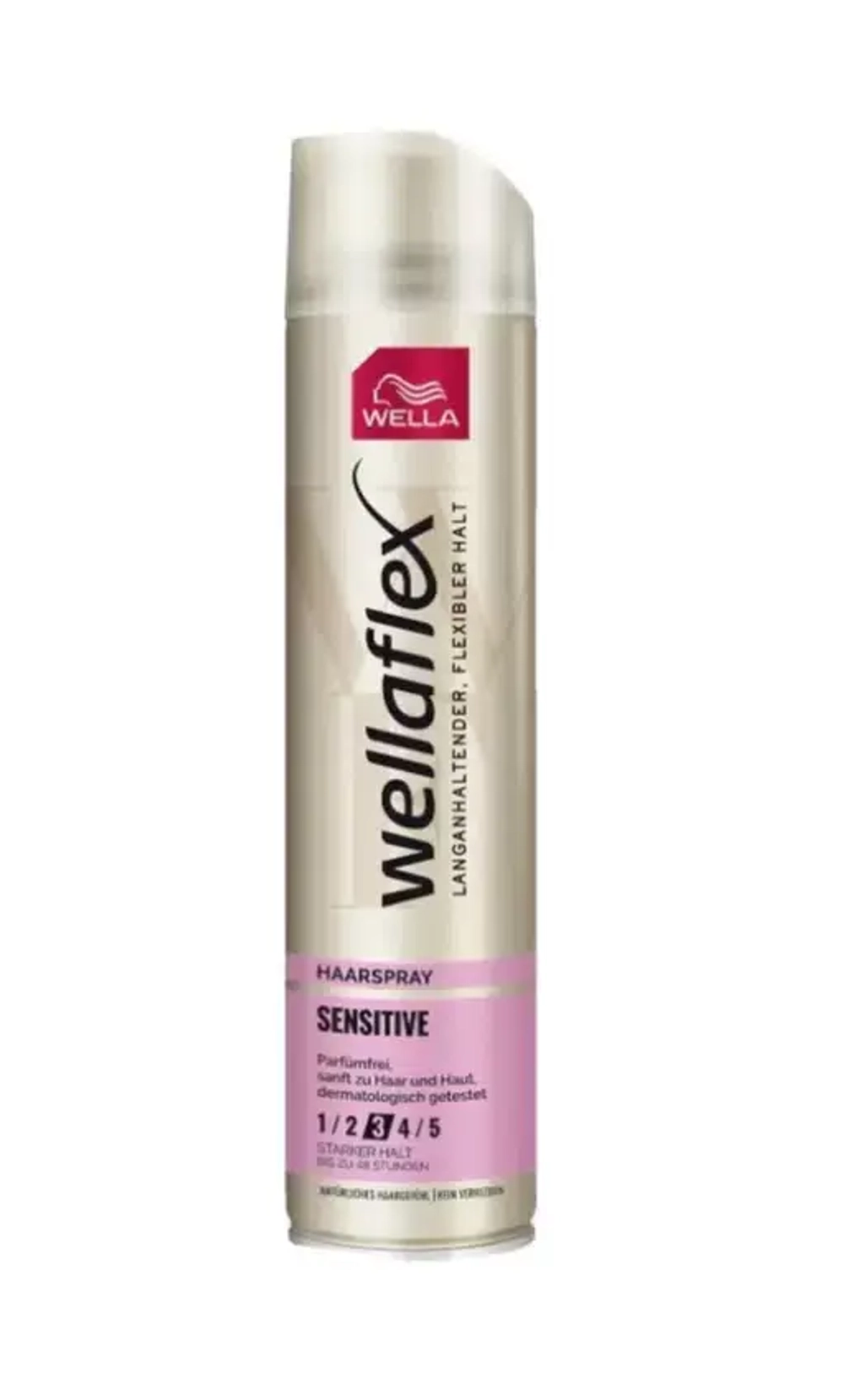 Wellaflex Лак для волос "SENSITIVE" (3) сильная фиксация 250мл