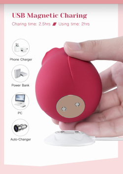 Вибрирующий красный бутон розы Rose Vibrator