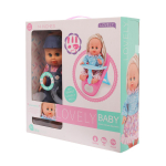 Пупс функциональный с аксессуарами 35см, коробка MY232-3