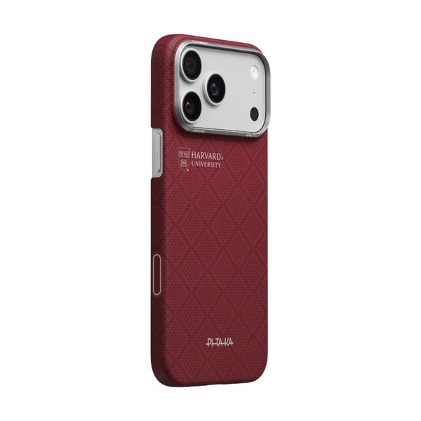 Чехол Pitaka Edge Case для iPhone 17 Pro, Гарвардский багровый | Harvard Crimson