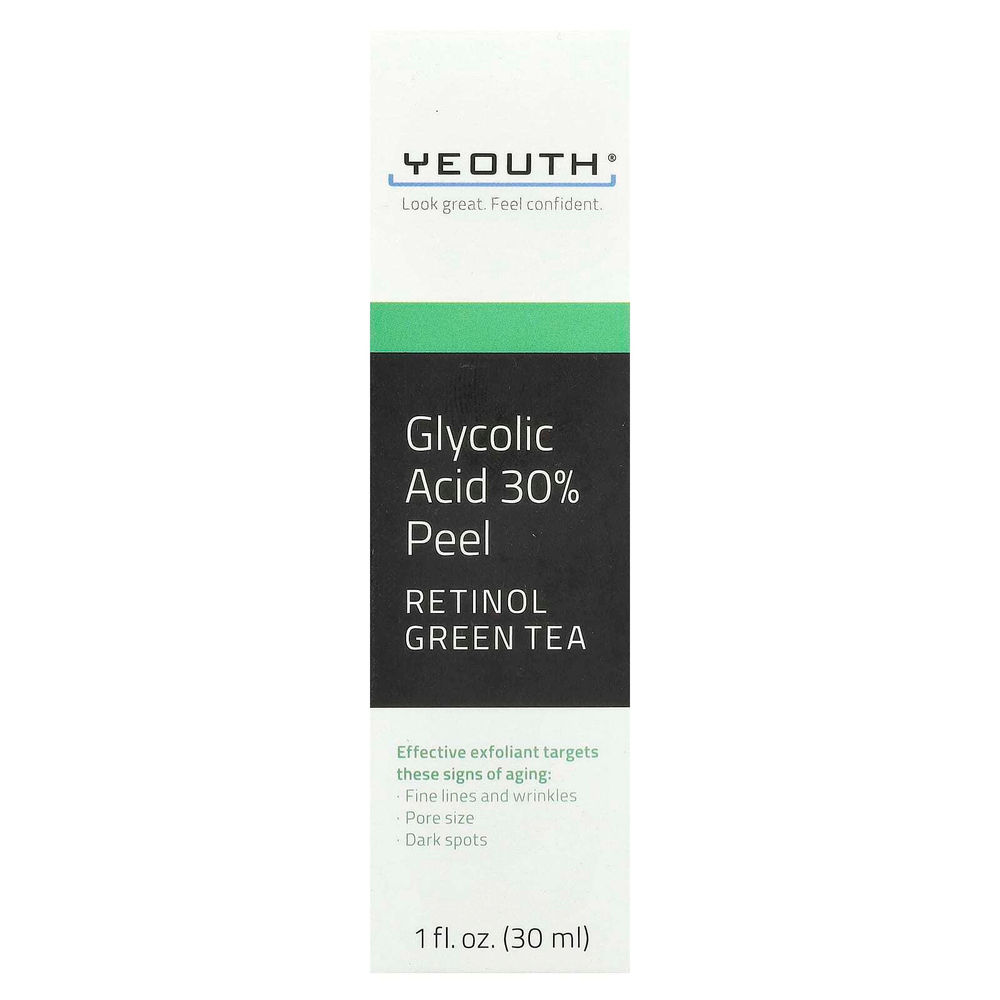YEOUTH, гель-пилинг с 30% гликолевой кислотой, 30 мл (1 жидк. унции)