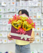 Коробка с шарами и  пожеланиями