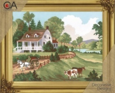 "В деревне летом"-6188К вышивка