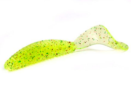 Слаги съедобные искусственные Lucky John ULTRAWORM Curly 4in (76.2 мм), цвет S15, 5шт.