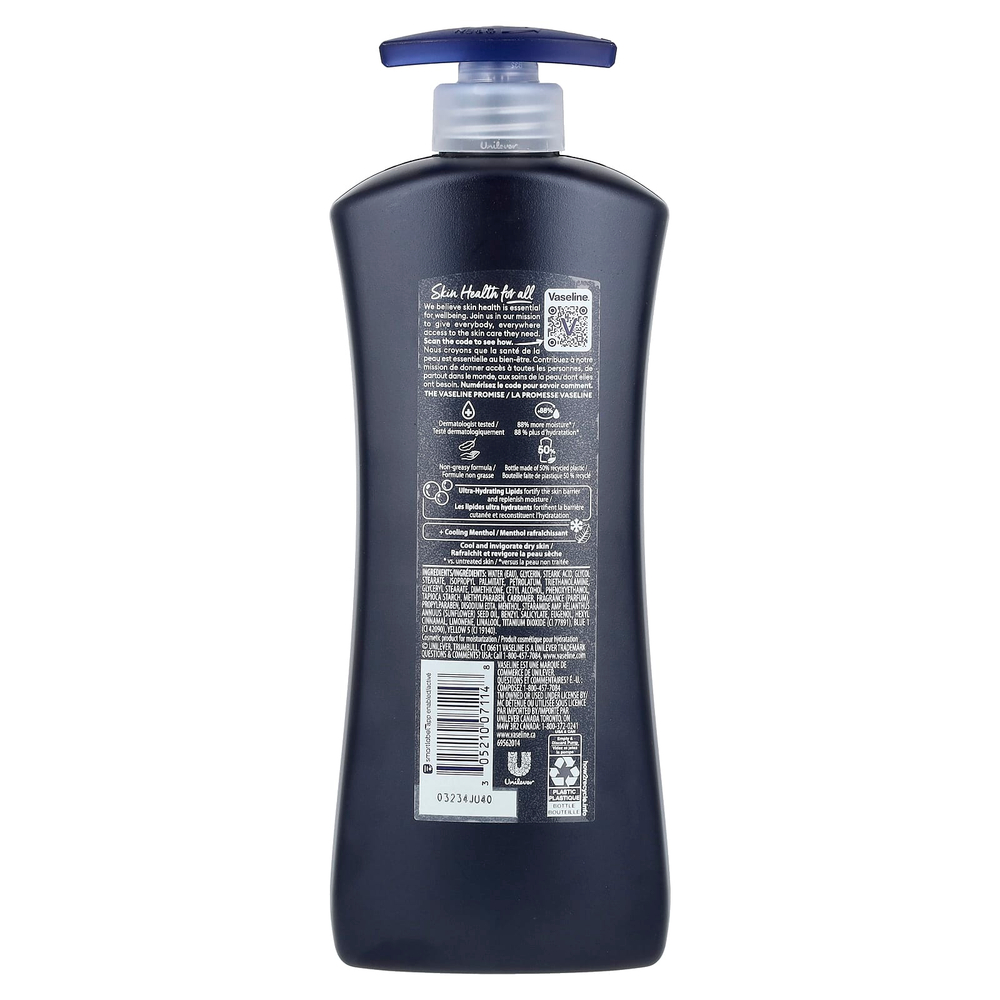 Vaseline, Для мужчин, охлаждающее и увлажняющее средство для тела 3 в 1, лосьон для лица и рук, 600 мл (20,3 жидк. унц.)