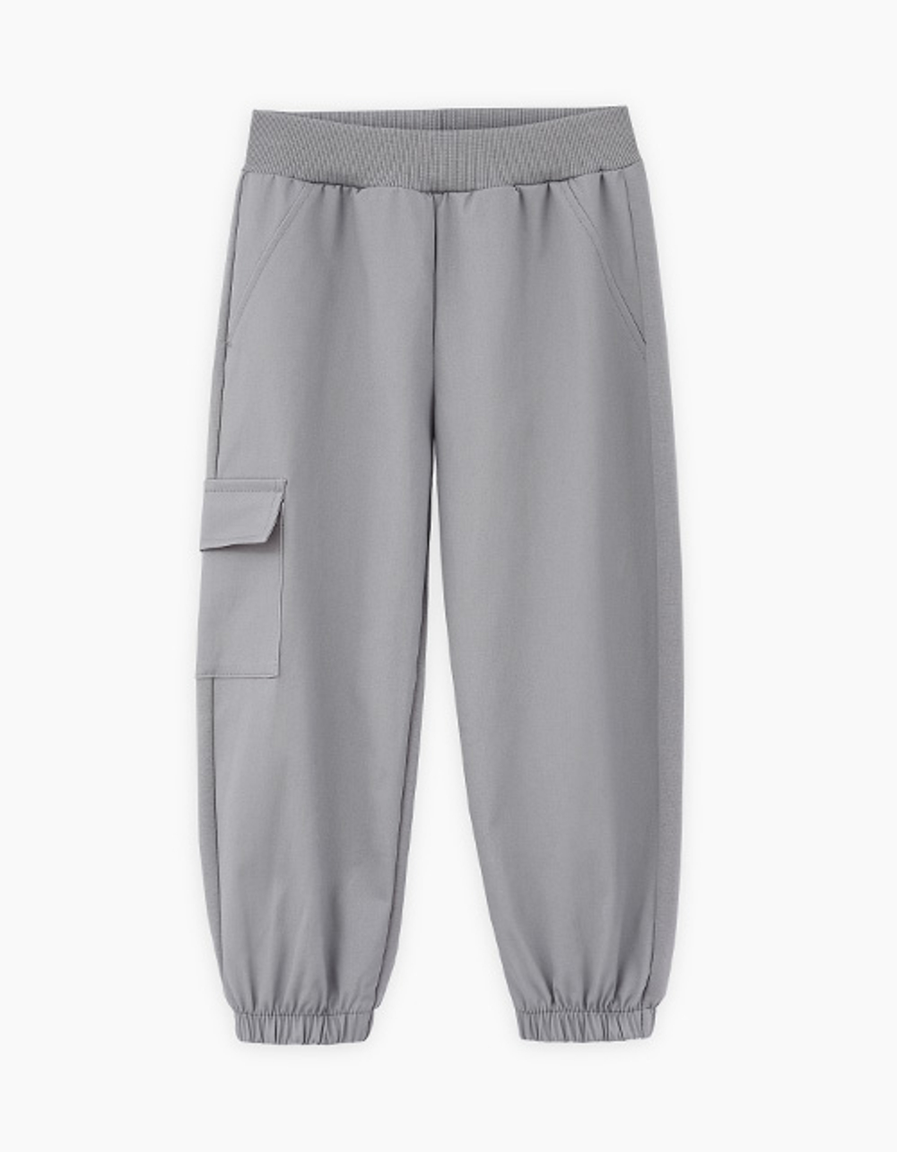 Брюки карго серо-зелёные