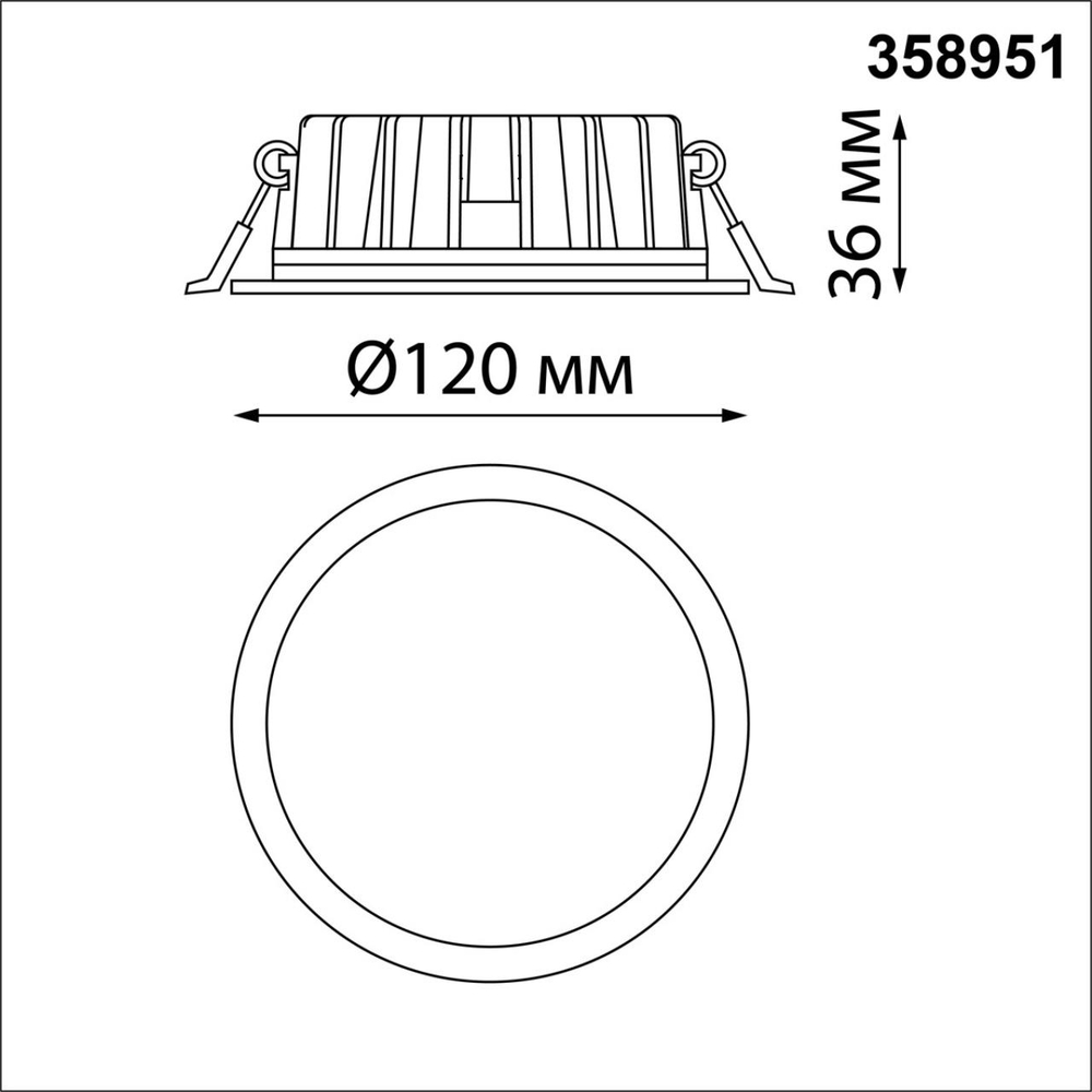 358951 SPOT NT22 444 черный Встраиваемый светодиодный светильник с переключателем цветовой температуры IP20 LED 3000К\4000К\6000К 15W 220V LANTE