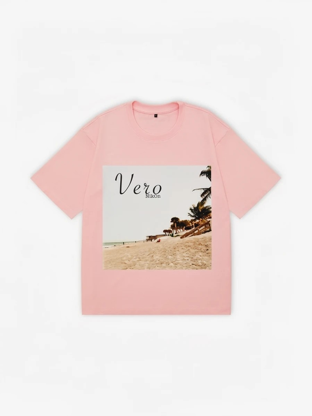 Футболка оверсайз (розовый) - Vero