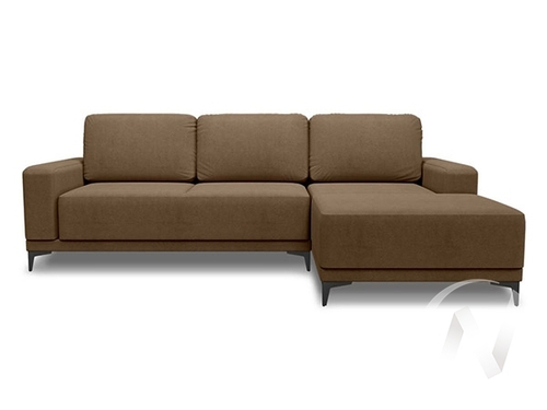 Диван угловой Капелла 2 (ДУ) правый LUMA 11 (коричневый)