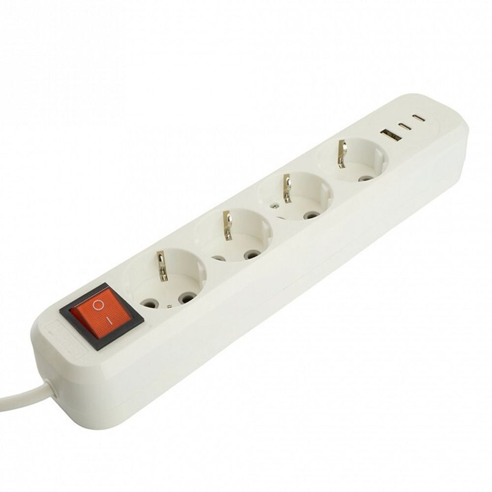 Удлинитель с выключателем Stekker Home 50140