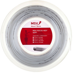 Струны теннисные MSV Focus Hex Soft (200 m) - white