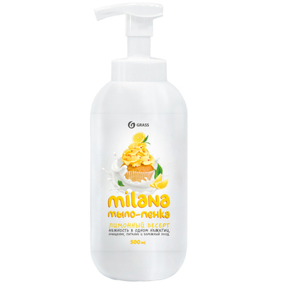 GraSS Milana мыло-пенка Сливочно-лимонный десерт 500мл.
