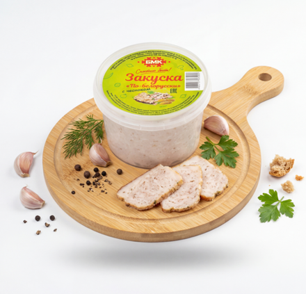 Смалец "Закуска По-Белорусски" с чесноком, 250г