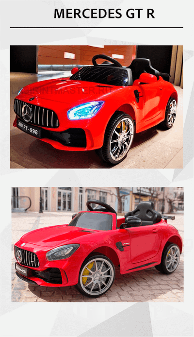 Электромобиль детский "Mercedes GT R" 12V