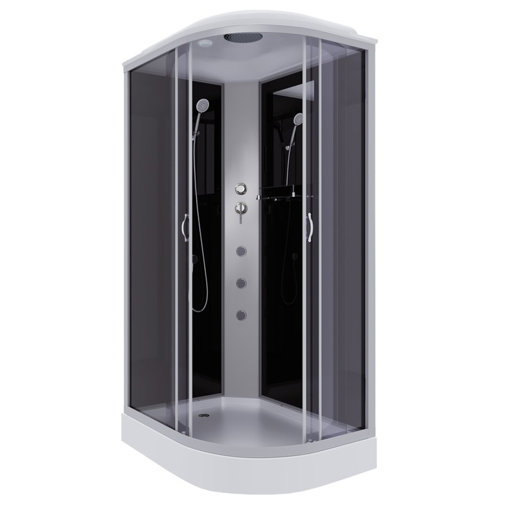 Душевая кабина Niagara Classic NG-3512-14LG (120х80х215) низкий поддон(13см),стекло тонированное,3 места