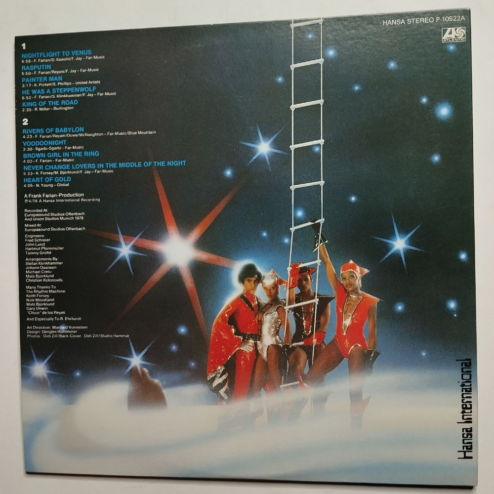 Винтажная виниловая пластинка LP Boney M. Nightflight To Venus (Japan 1978) (No Obi)