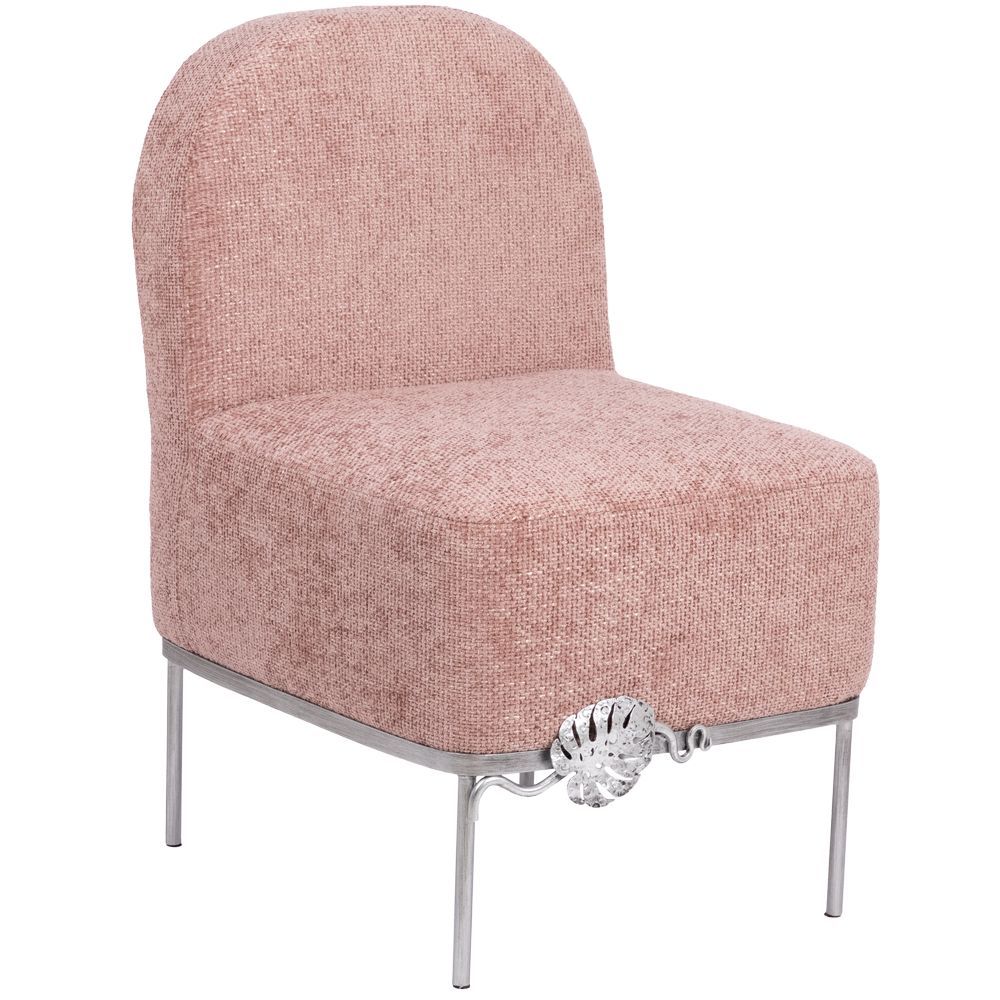 Кресло Monstera Deliciosa (Монстера) Фламинго Античное серебро