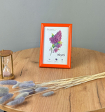 Фоторамка 10х15 см оранжевая, арт. 1015.592564