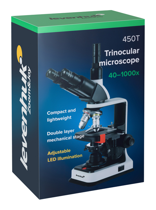 Микроскоп Levenhuk 450T, тринокулярный