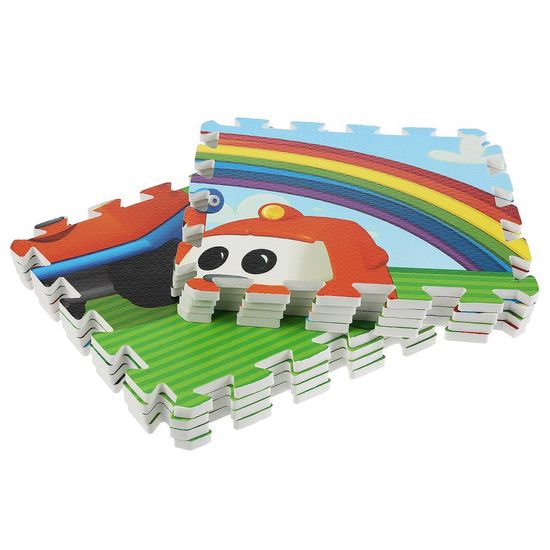 Коврик-пазл Грузовичок Лева 8 сегментов, каждый 31.5*31.5см ИГРАЕМ ВМЕСТЕ