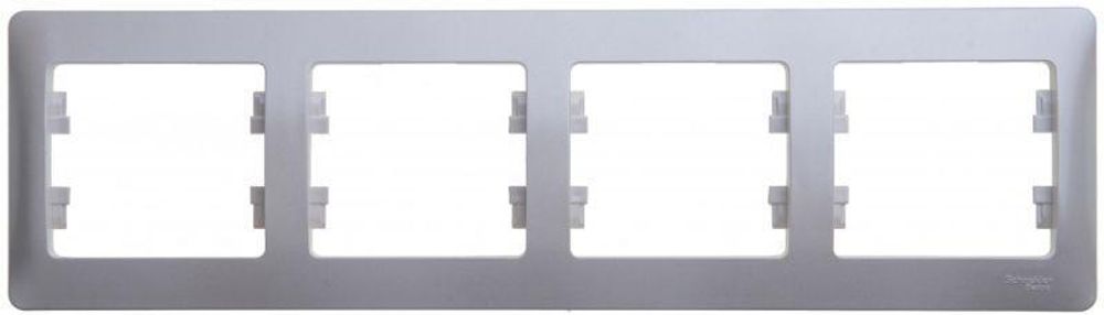 Рамка 4-м Glossa горизонт. перламутр SE GSL000604