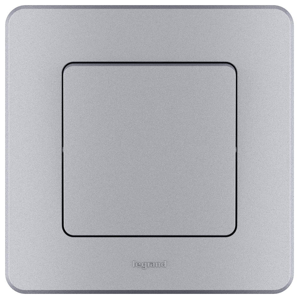 Выключатель 1-клавишный 10А 250В алюминий Inspiria Legrand