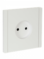 FORTE&PIANO Розетка 1-местная без заземления без защитных шторок винтовое крепление 10А FP218 белый IEK