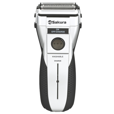 Бритва электрическая 3 подвижных сетки, влажное бритьё, триммер, работает от аккумулятора