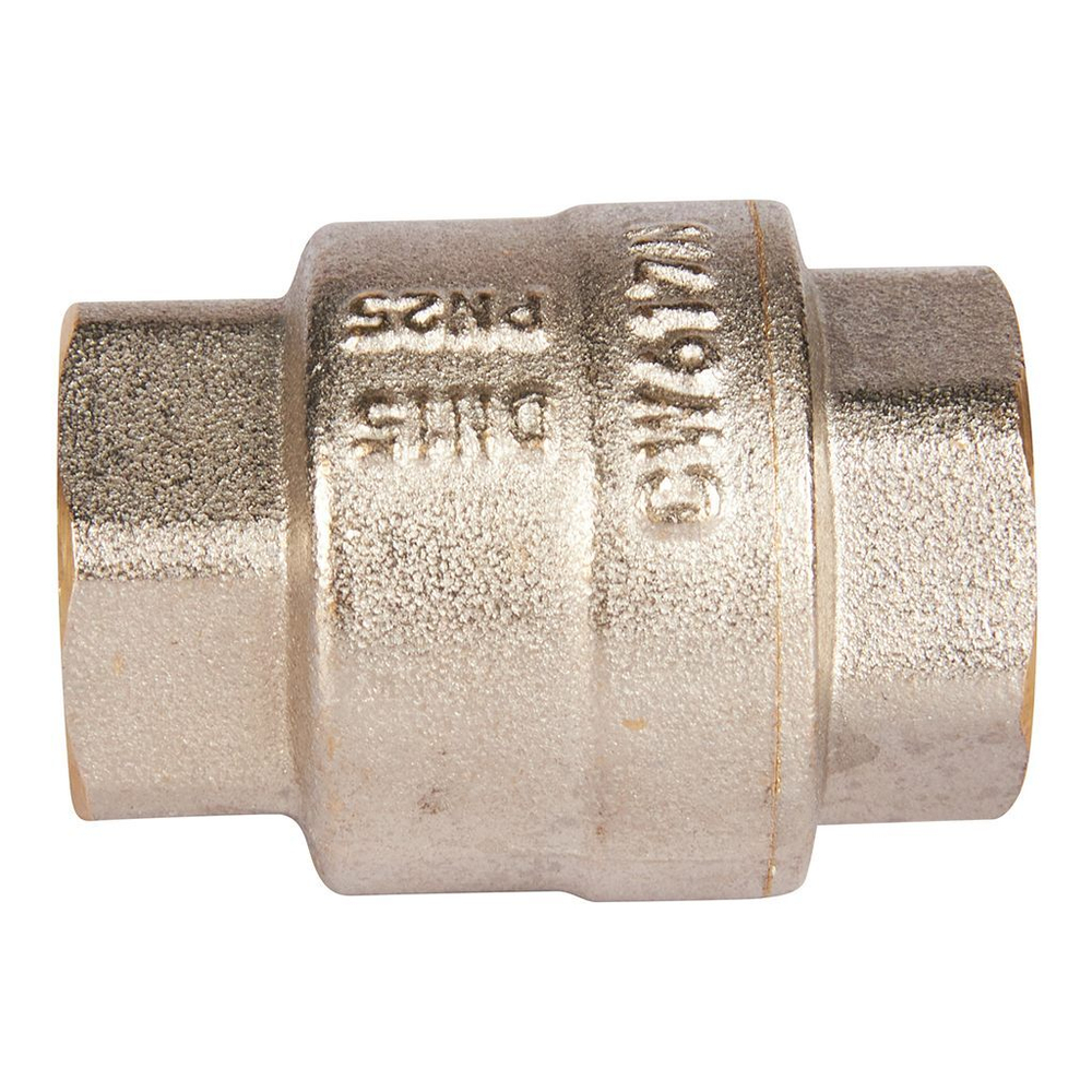 ROMMER Обратный клапан 1/2" пружинный муфтовый с пластиковым седлом