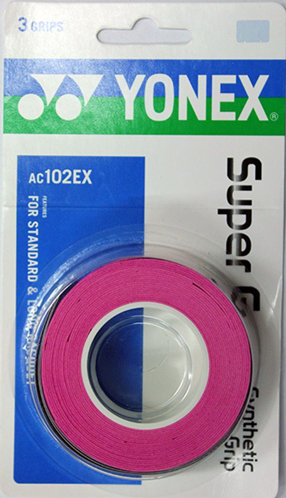 Теннисные намотки Yonex Super Grap 3P - pink