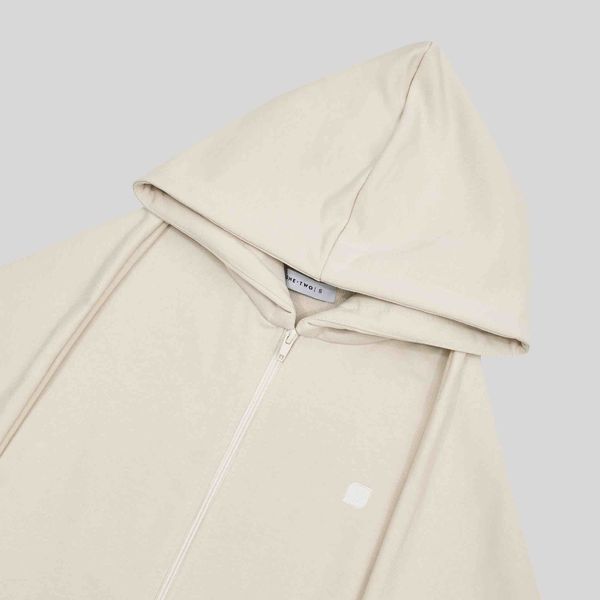 Худи Zip-Up Hoodie Logo Turtledove бежевый - фото 4