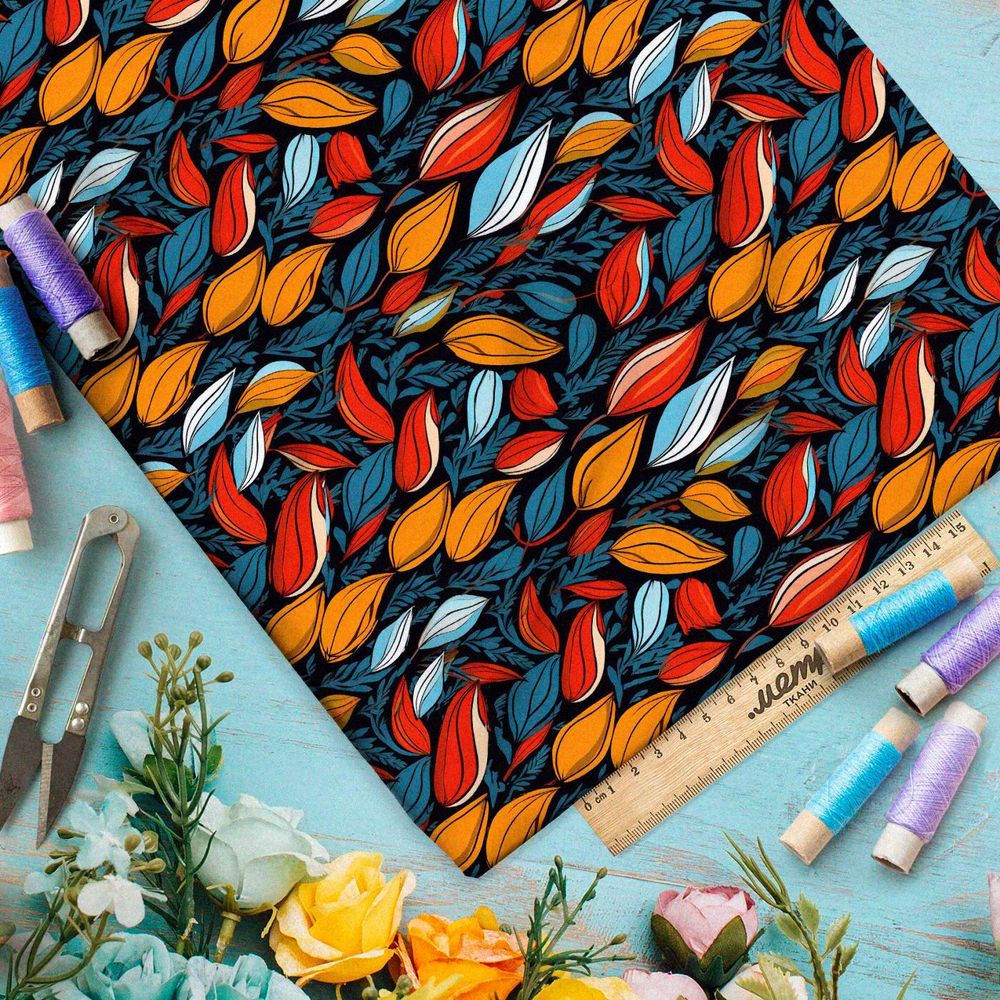 Ткань премиум таффета абстрактное разнообразие