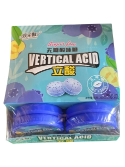 Освежающие кислые конфеты со вкусом Черники 13 г * 20 шт