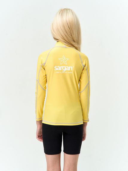 Футболка рашгард лонгслив Sargan Агидель UPF 50+  детская желтая
