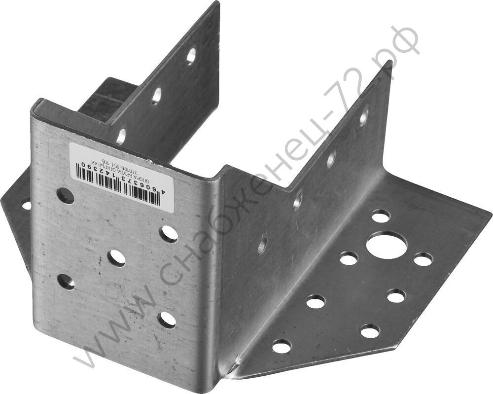 ЗУБР КБО-2.0 51х105 х 2 мм, открытое крепление балки, цинк (310186-051-105)